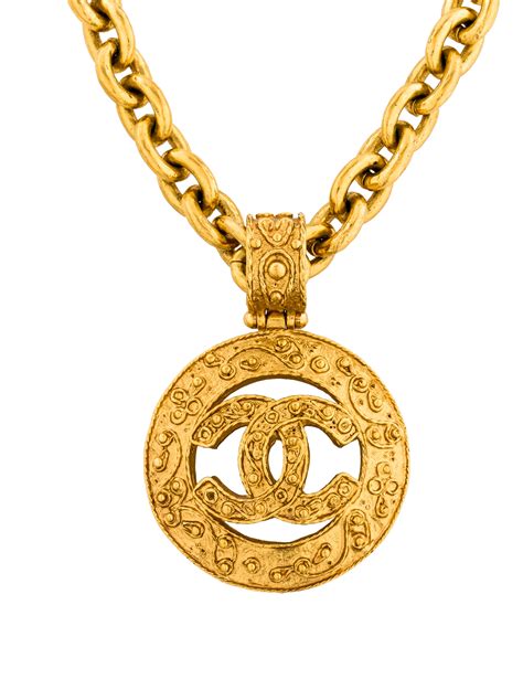 chanel logo pendant|chanel necklace with logo.